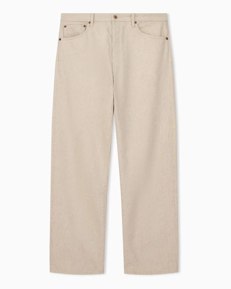 Emporio Armani Loose-Jeans Beige
