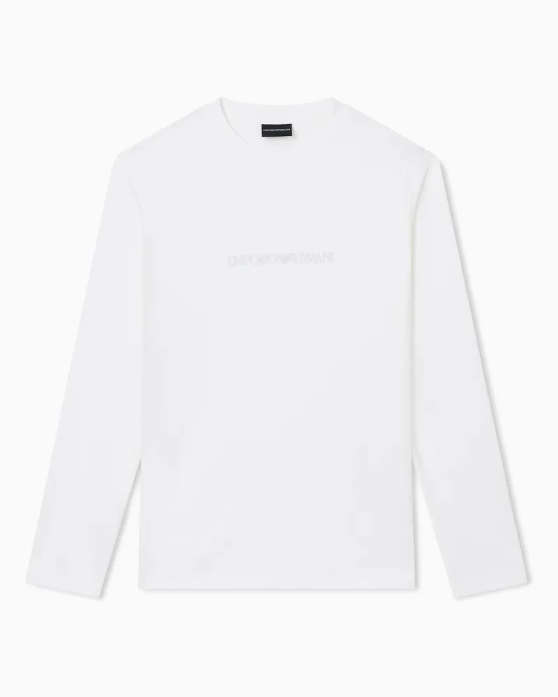 Emporio Armani Langarmshirts Weiß