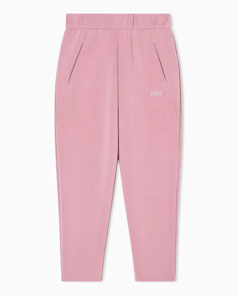 Emporio Armani Hose mit elastischem Bund aus Cupro Pink