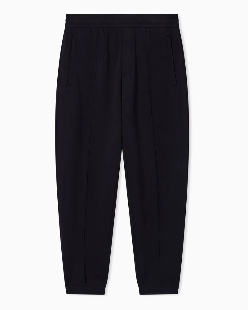 Emporio Armani Jogginghose Jersey mit Kordelzug und Taschen Essential Marineblau