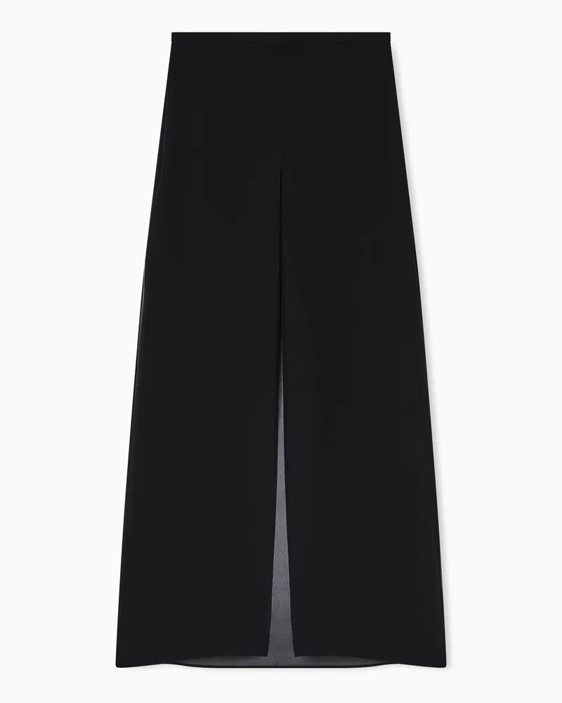 Emporio Armani Hosenrock aus Funktions-Georgette Schwarz