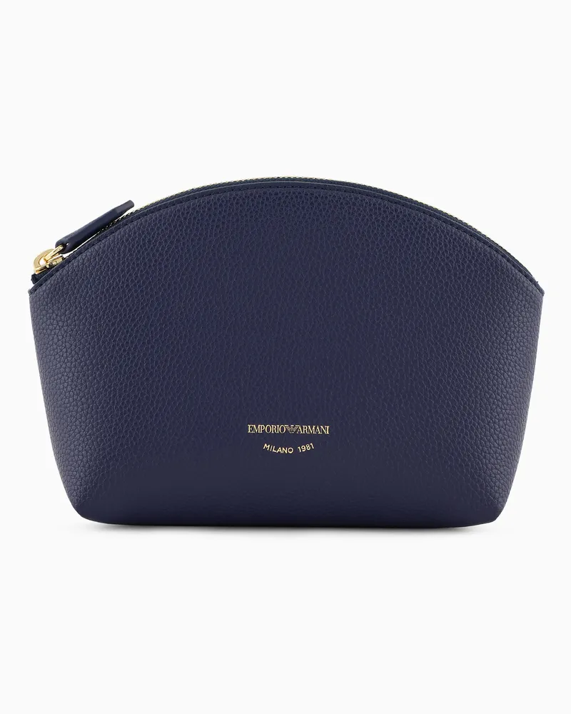 Emporio Armani MyEA Beauty-Case mit Hirsch-Print Blau