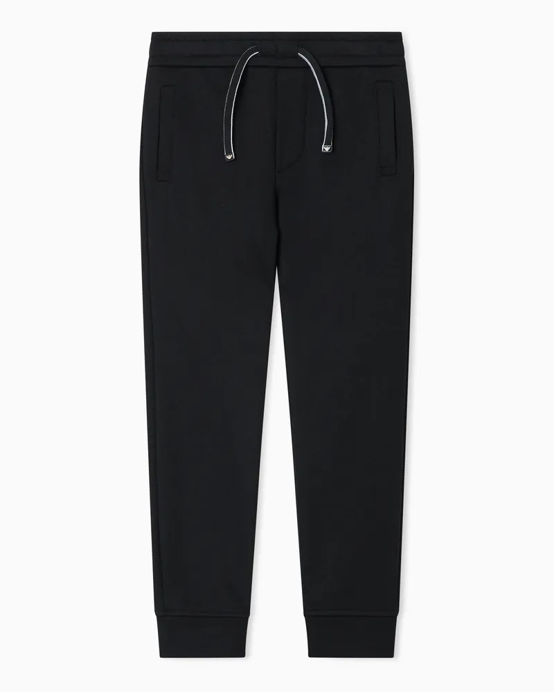Emporio Armani Jogginghose in bequemer Passform, gefertigt aus einer Jersey-Modal-Mischung Schwarz