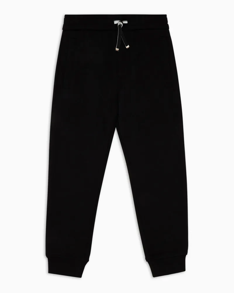 Emporio Armani Jogginghose in bequemer Passform, gefertigt aus einer Jersey-Modal-Mischung Schwarz