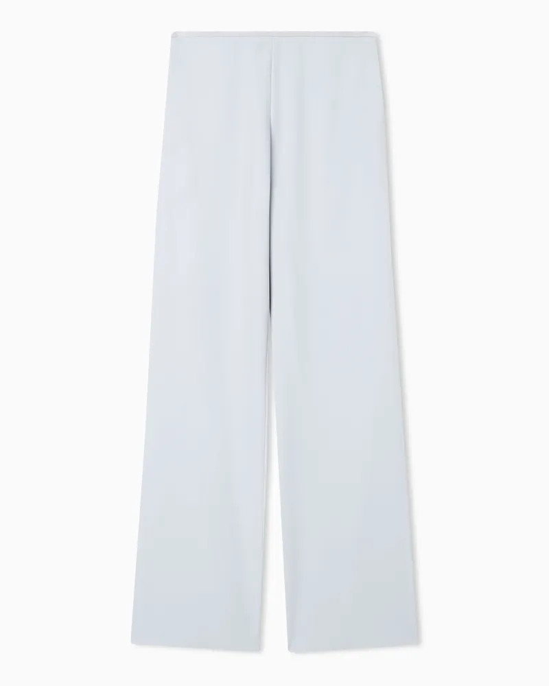 Emporio Armani Palazzohose aus Funktions-Cady Grau