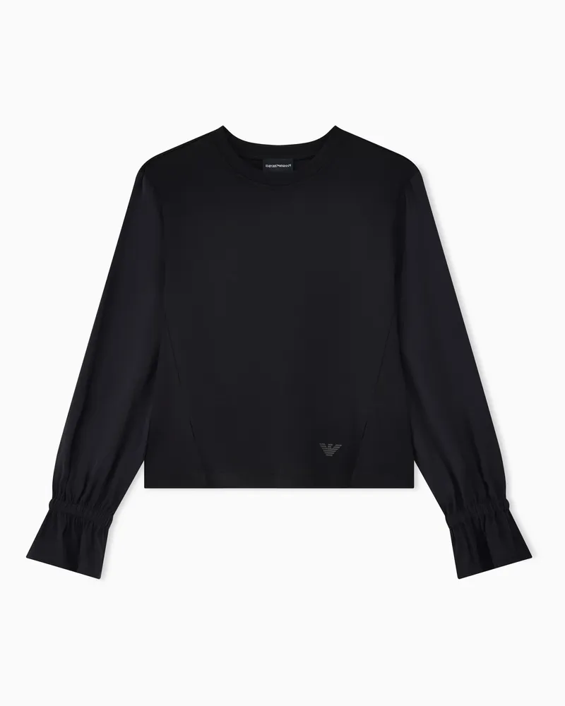 Emporio Armani Langarmshirts Schwarz