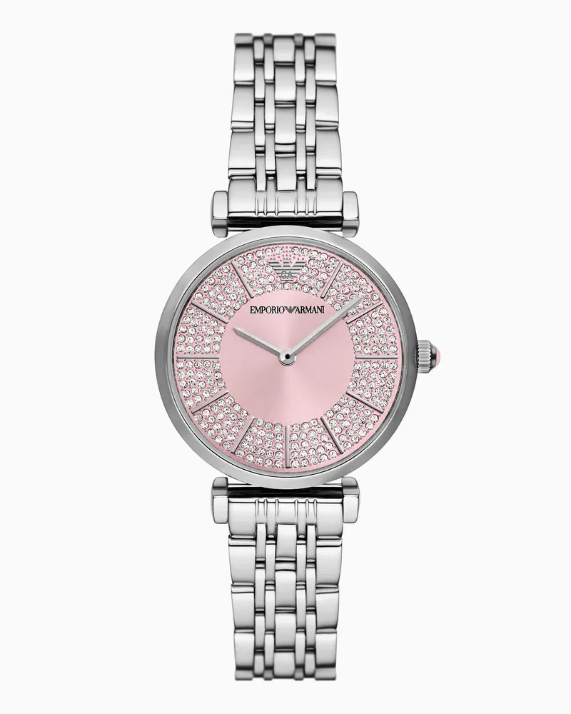 Emporio Armani Zweizeigeruhr mit Armband aus Edelstahl Mehrfarbig