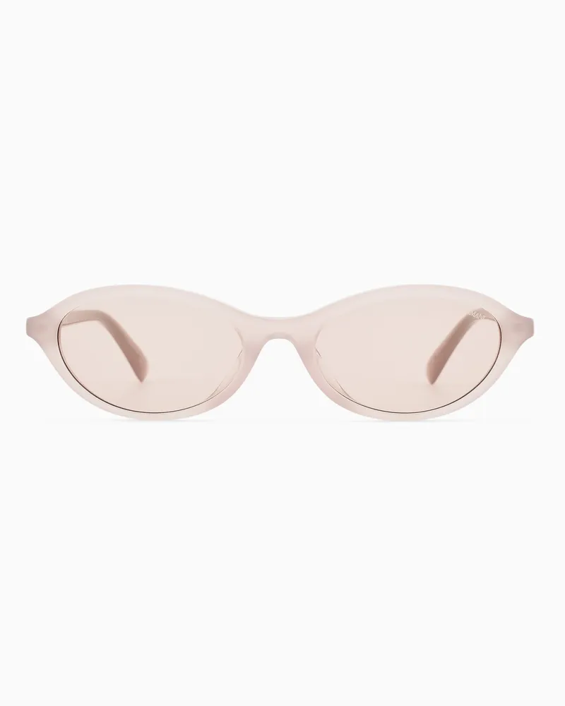 Emporio Armani Damen-Sonnenbrille in ovaler Form Braun