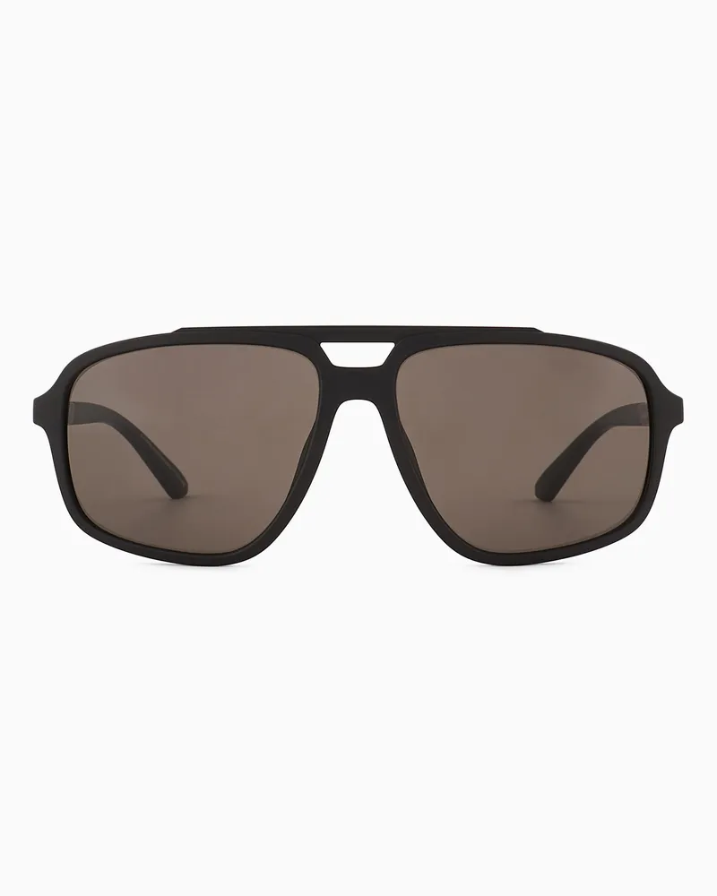 Emporio Armani Sonnenbrille mit Pilotenfassung für Herren Braun