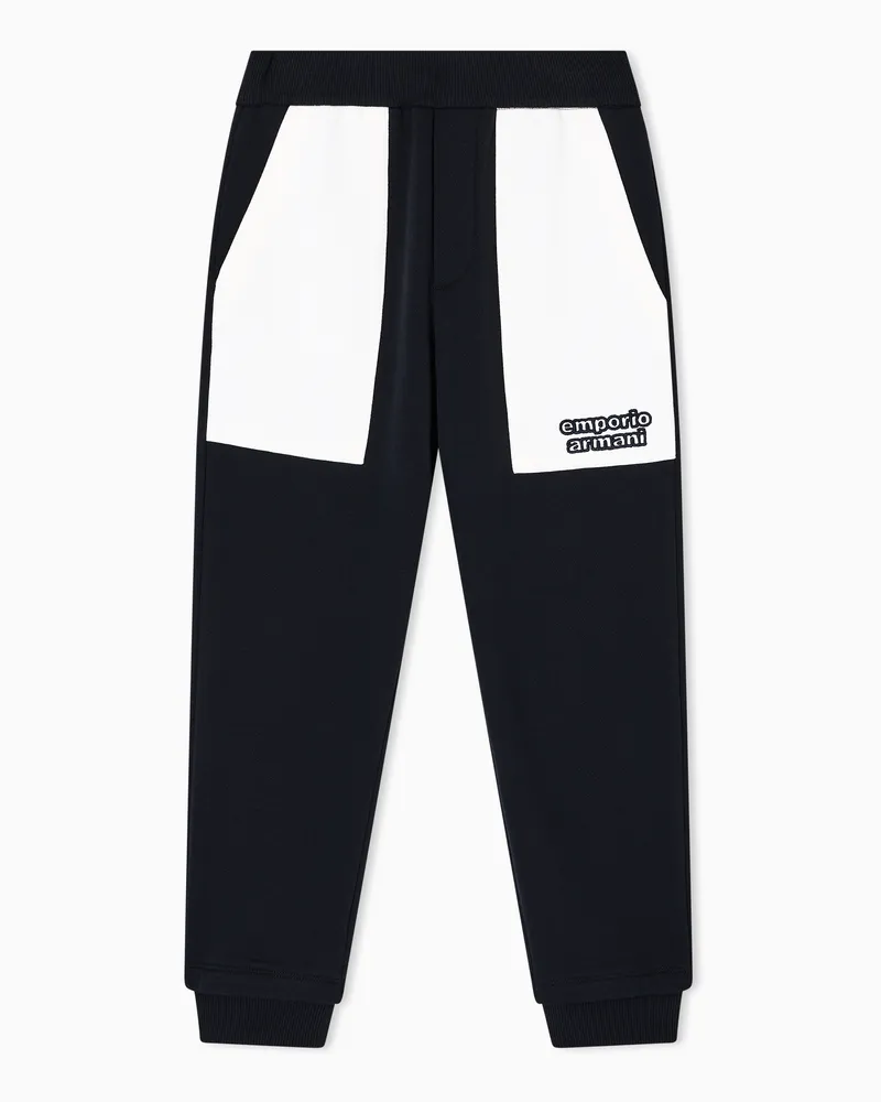 Emporio Armani ASV Jogginghose aus Jersey Marineblau