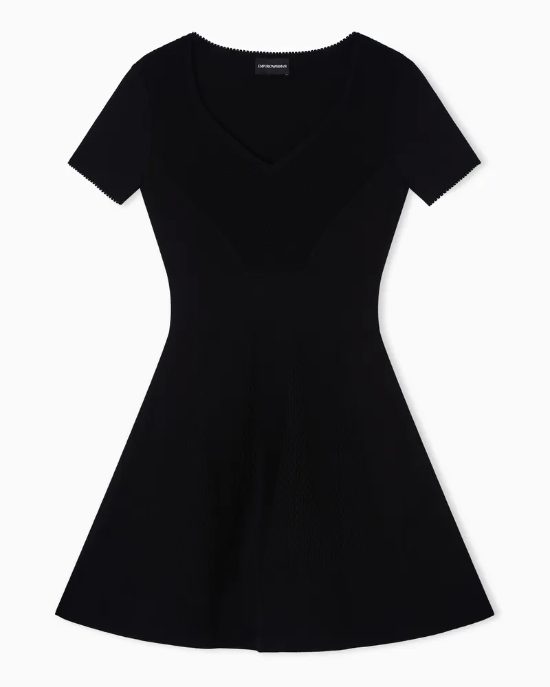 Emporio Armani Fabric stitch dress Schwarz