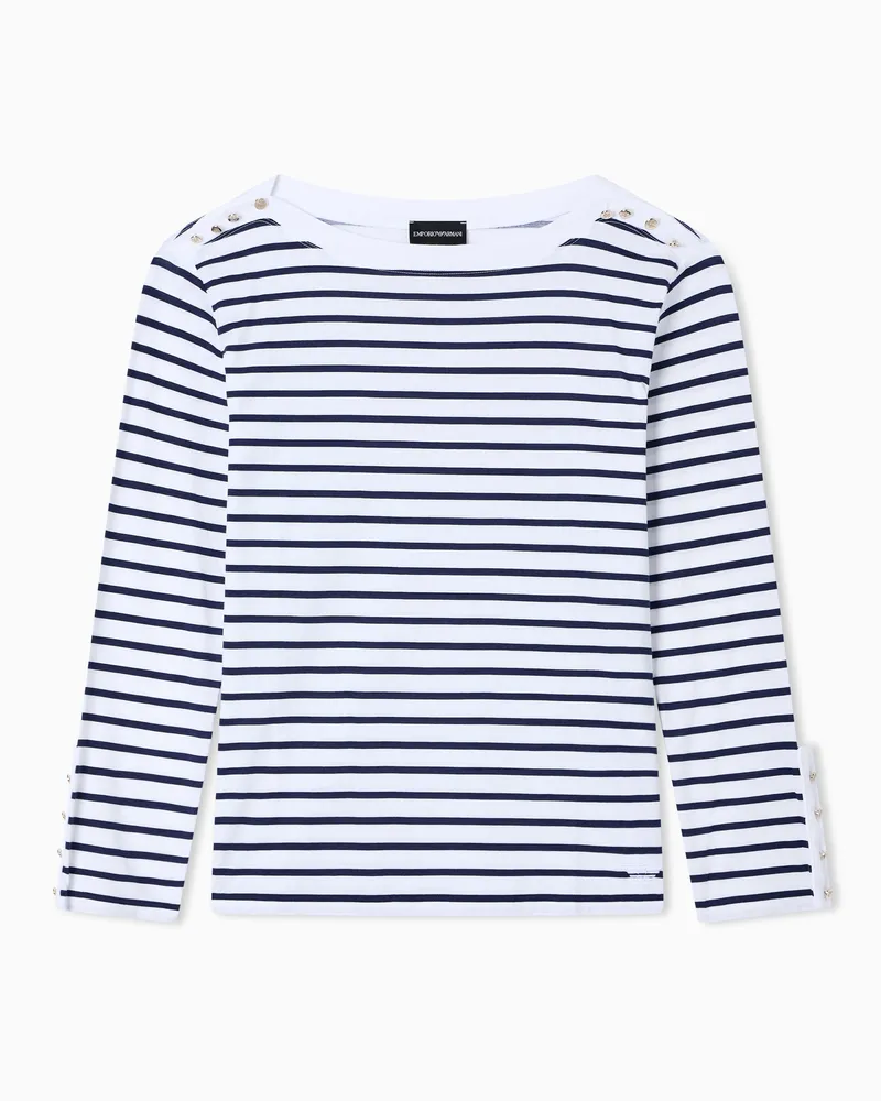 Emporio Armani Langarmshirts Blau