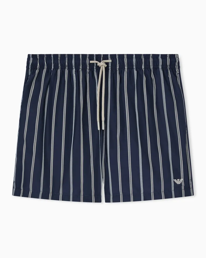 Emporio Armani Strand-Boxershorts Blau