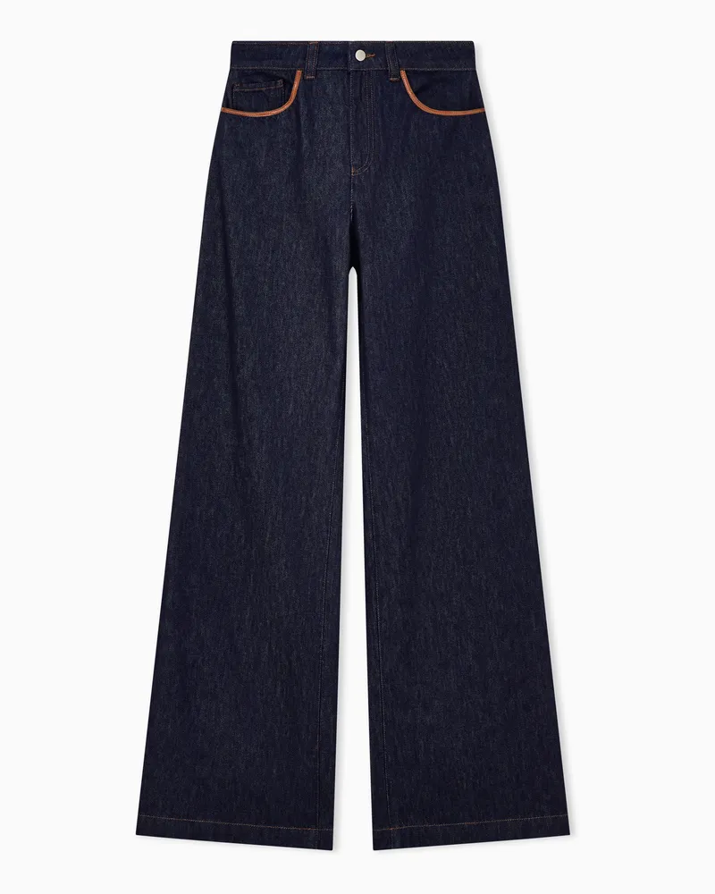Emporio Armani Loose-Jeans Blau