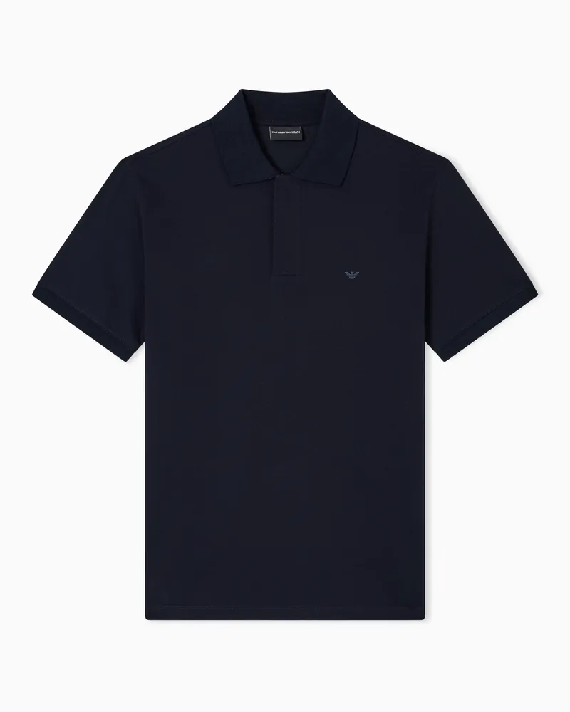 Emporio Armani Travel Essential Pikee-Poloshirt Marineblau