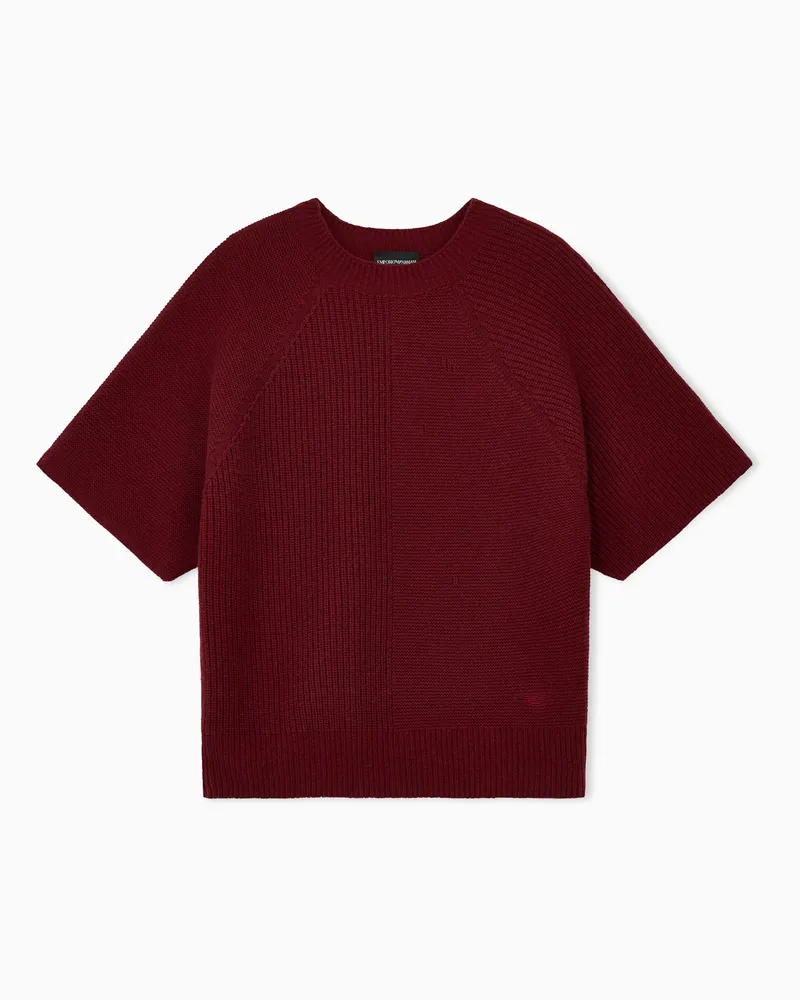 Emporio Armani Stricktops Burgunderrot