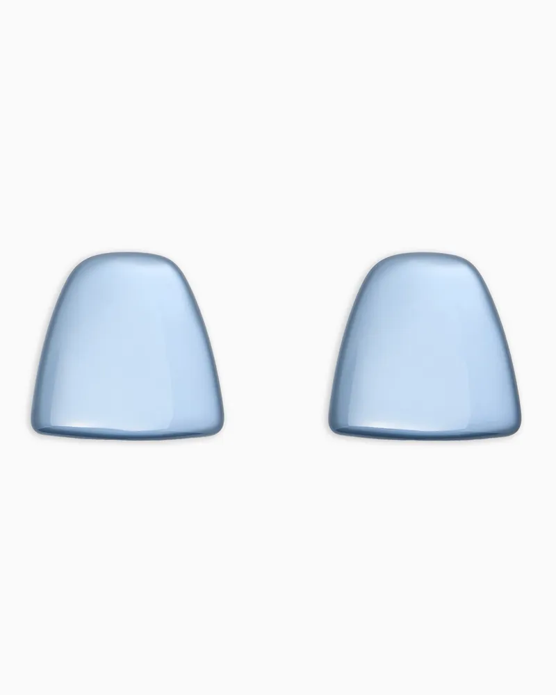 Emporio Armani Ohrringe in Trapezform Hellblau