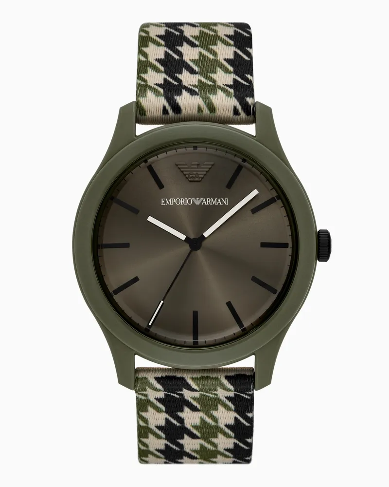 Emporio Armani Dreizeigeruhr aus #tide Ocean Material Mehrfarbig