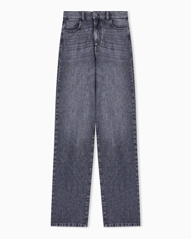 Emporio Armani J4B regular-fit jeans in lyocell-blend denim used look Grau