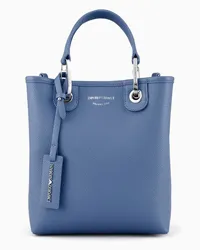 Emporio Armani Shopper Myea Im Hochformat mit Hirsch-print Blau