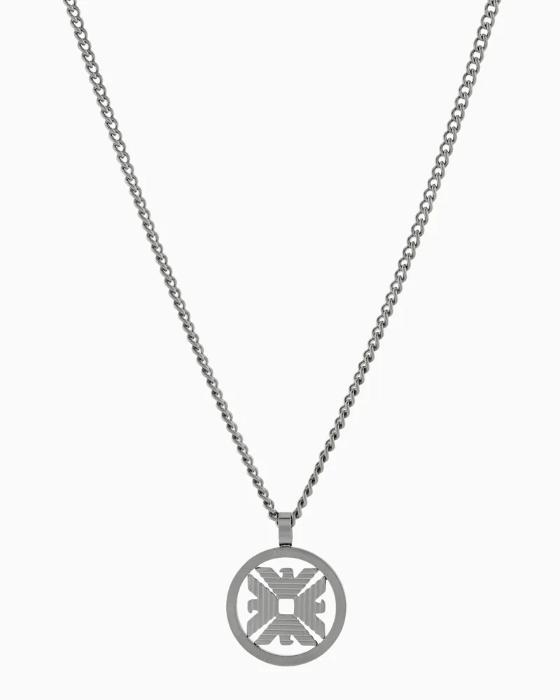 Emporio Armani Kette mit Anhänger aus Edelstahl Mehrfarbig