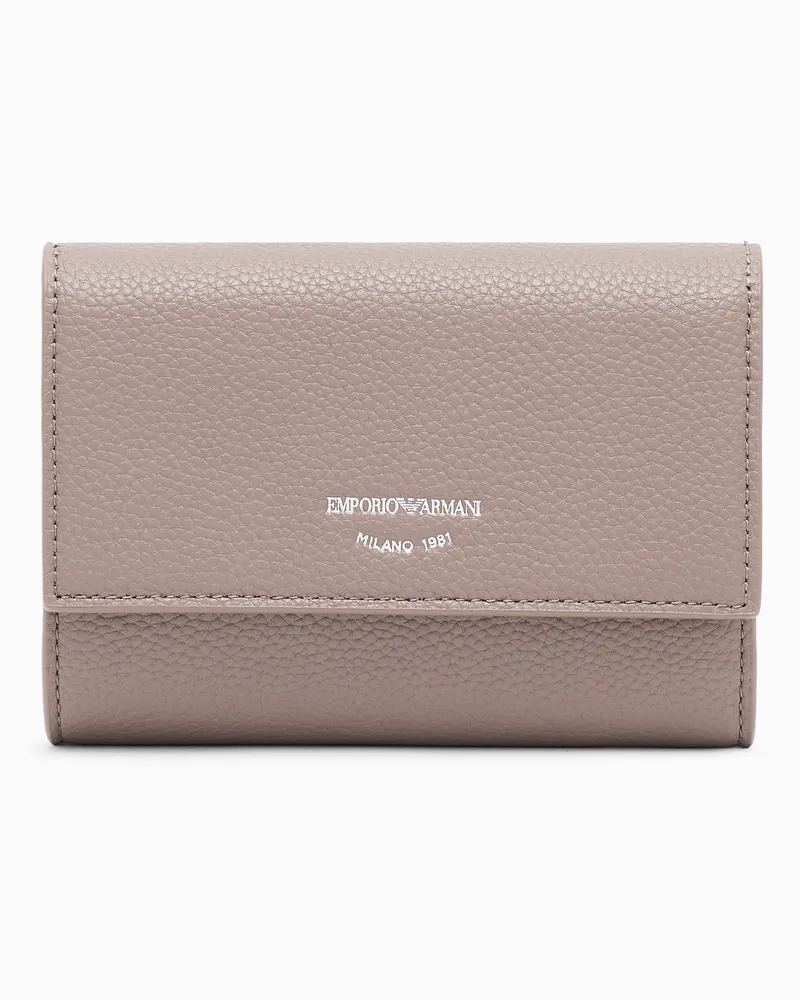 Emporio Armani Bifold-Portemonnaie MyEA mit Hirsch-Print Beige