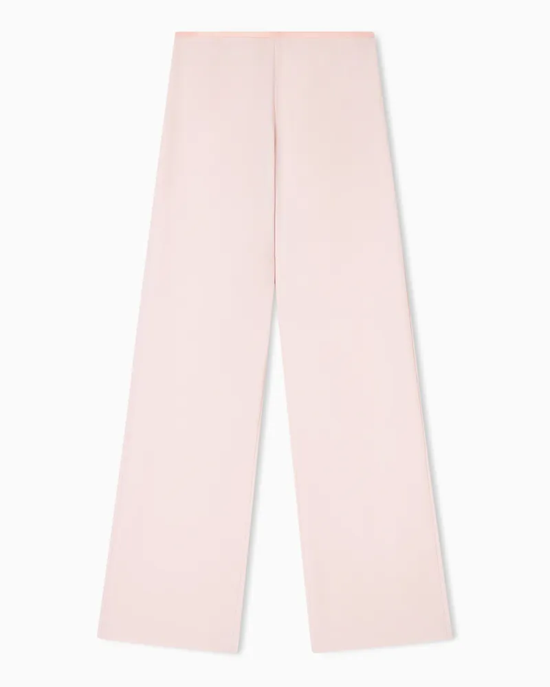 Emporio Armani Palazzohose aus Funktions-Cady Pink