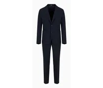 Einreihiger Anzug In Slim Fit aus Bi-stretch-schurwollgewebe