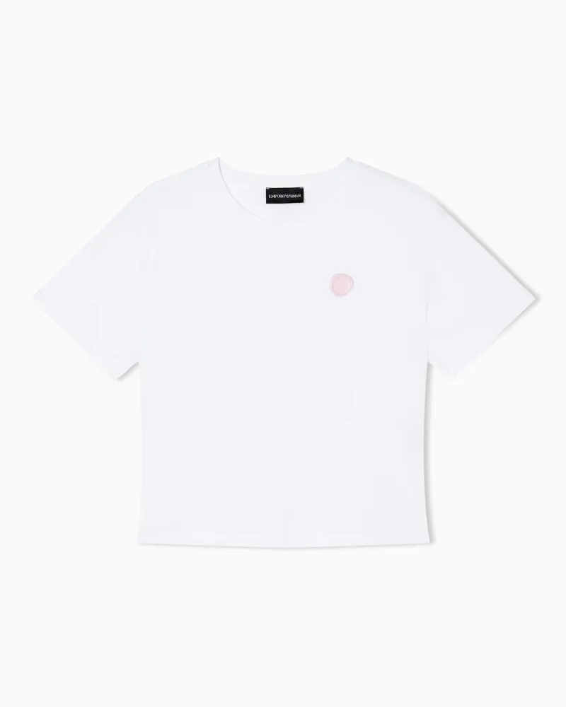 Emporio Armani Relaxed Fit T-Shirts Weiß