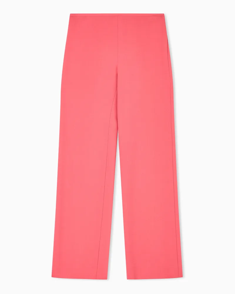 Emporio Armani Palazzohose aus Cady-Crêpe Rot