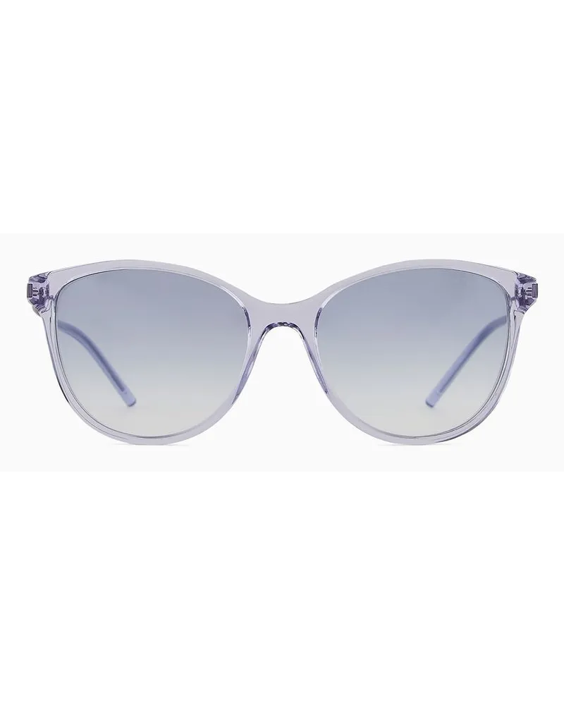 Emporio Armani Sonnenbrille Für Damen mit Cat-eye-fassung Asian Fit Blau