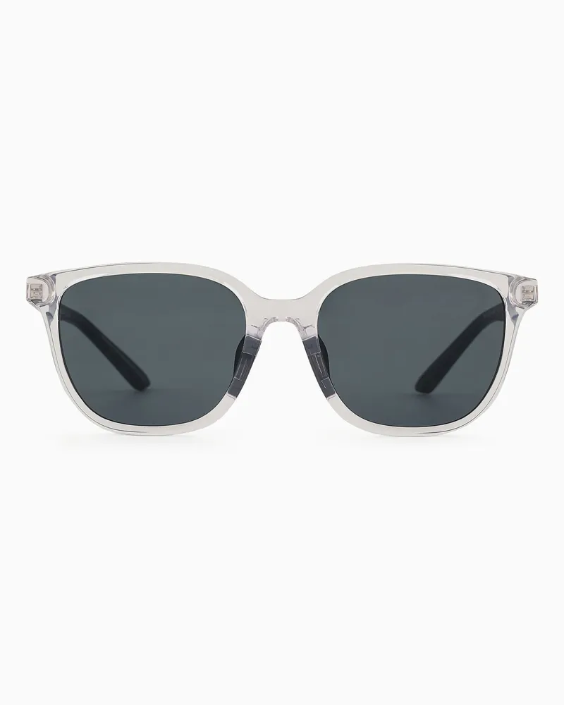 Emporio Armani Rechteckige Sonnenbrille für Kinder Blau
