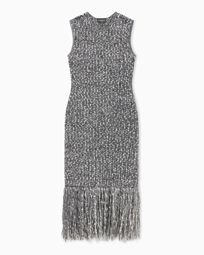Emporio Armani Langes Strickkleid Gemustert