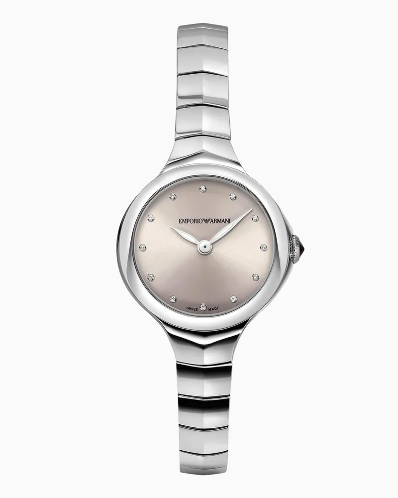 Emporio Armani Fluid Deco Schweizer Damenuhr mit zwei Zeigern Mehrfarbig