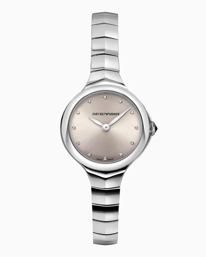 Emporio Armani Fluid Deco Schweizer Damenuhr mit zwei Zeigern Mehrfarbig