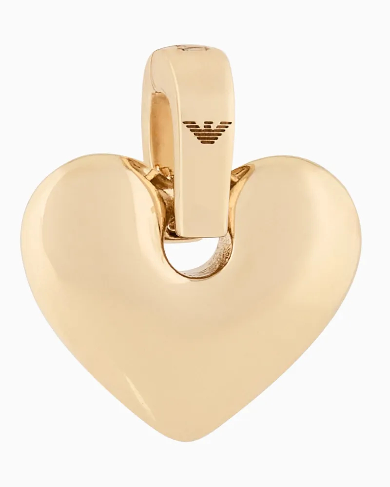 Emporio Armani Goldfarbener Messing-Anhänger Mehrfarbig