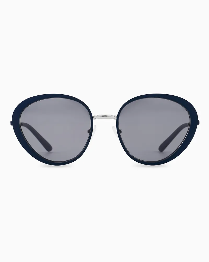 Emporio Armani Butterfly-Sonnenbrille für Damen Blau