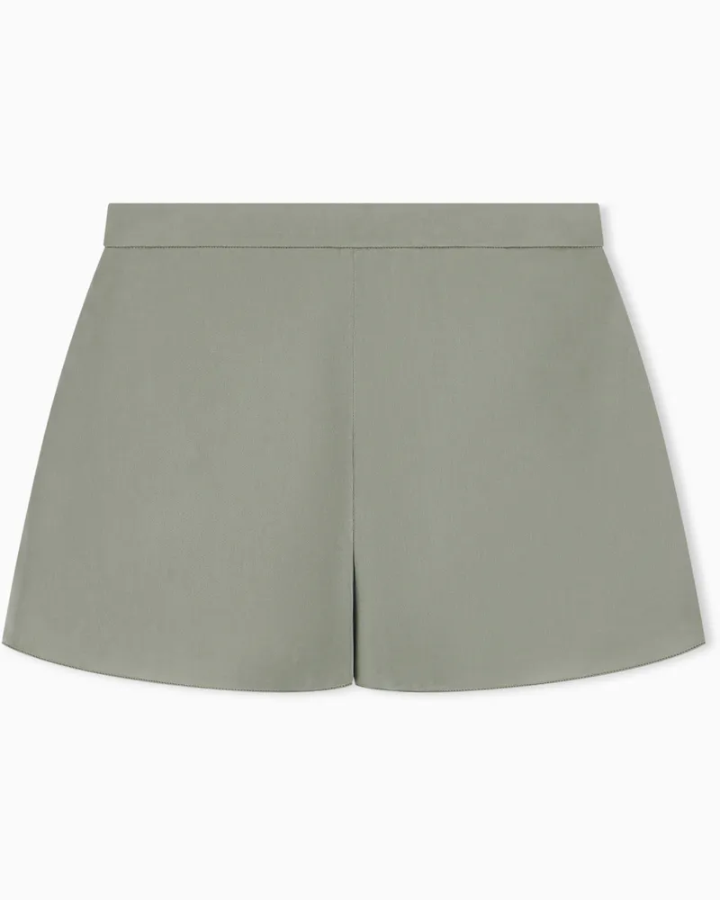 Emporio Armani Shorts aus Viskosemischung Grün
