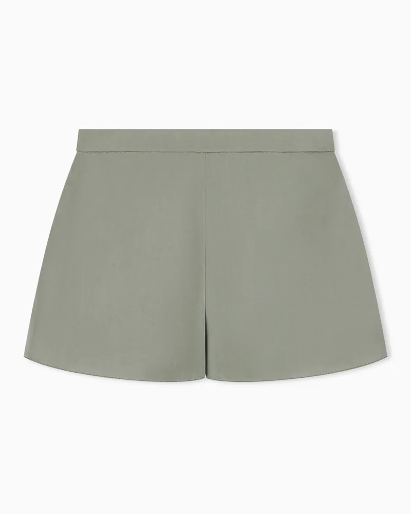 Emporio Armani Shorts aus Viskosemischung Grün