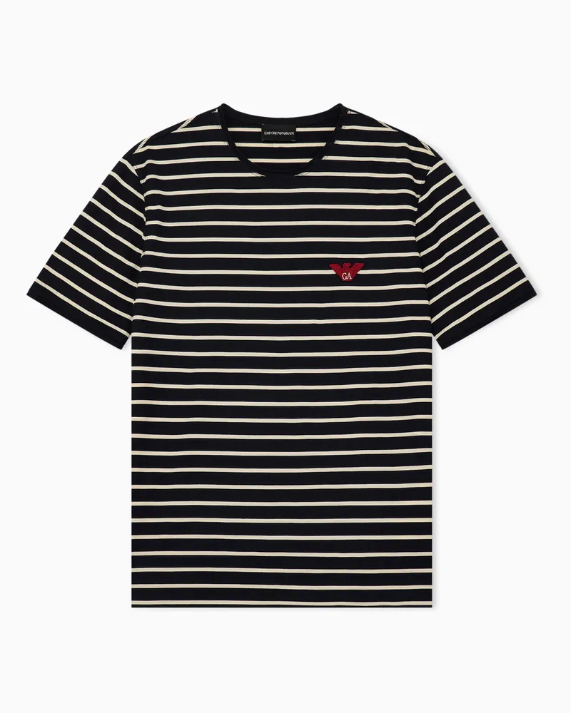 Emporio Armani Regular Fit T-Shirts Marineblau