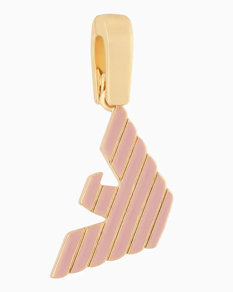 Emporio Armani Goldfarbener Messing-Anhänger Mehrfarbig