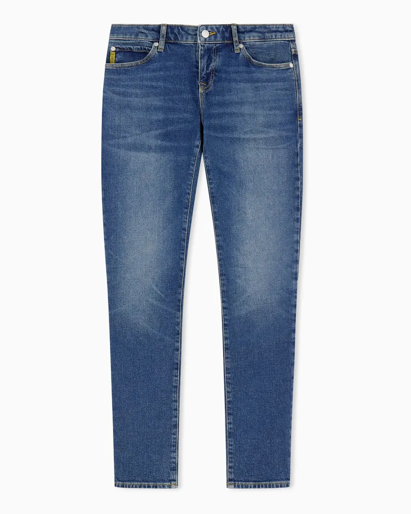 Emporio Armani Five-pocket denim trousers Blau