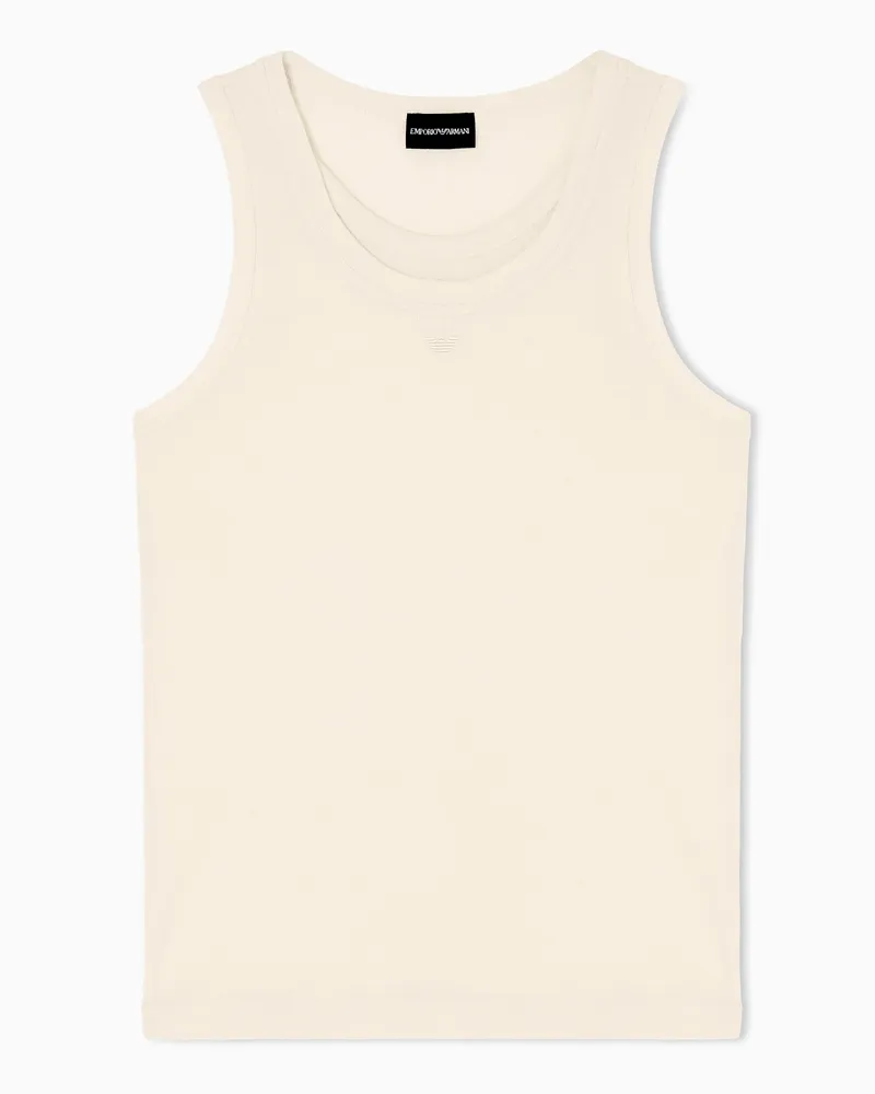 Emporio Armani Tanktop aus Jersey Limited Edition Weiß