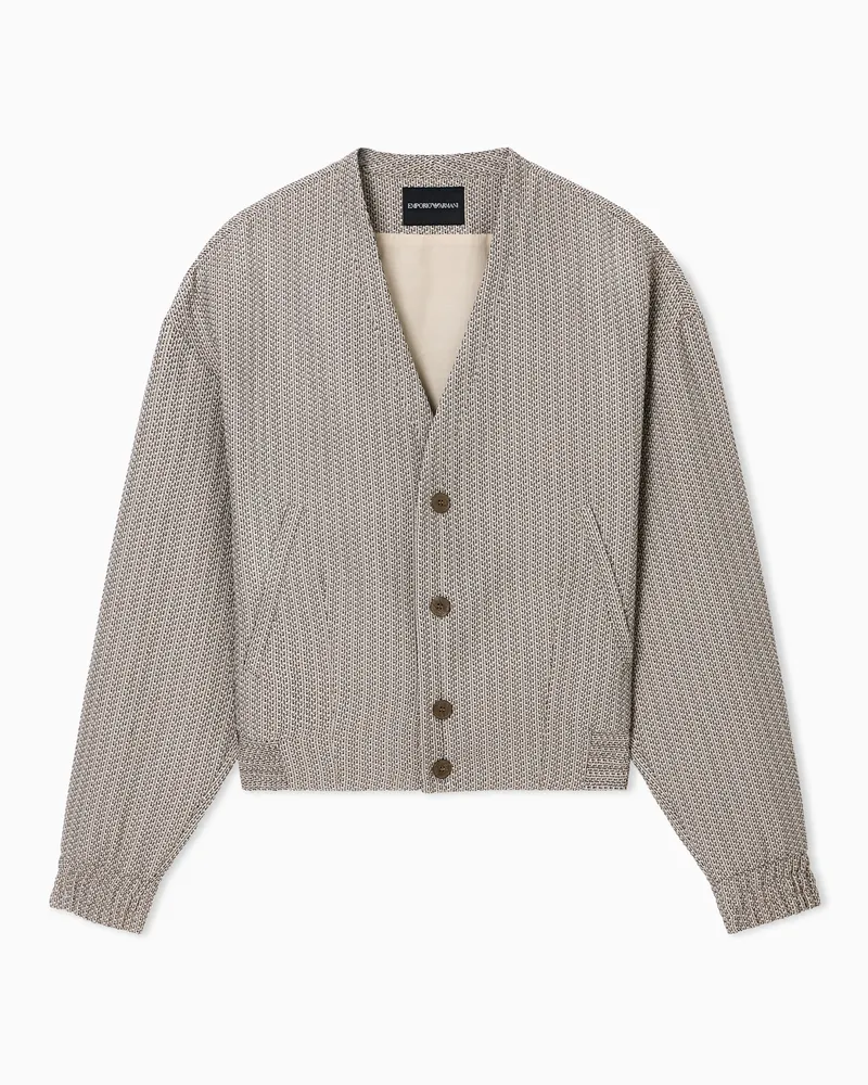 Emporio Armani Technical 3d microfantasy blouson Beige