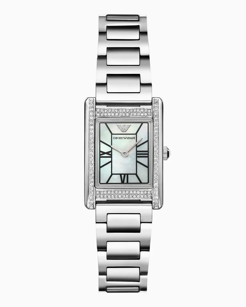 Emporio Armani Zweizeigeruhr mit Armband aus Edelstahl Mehrfarbig