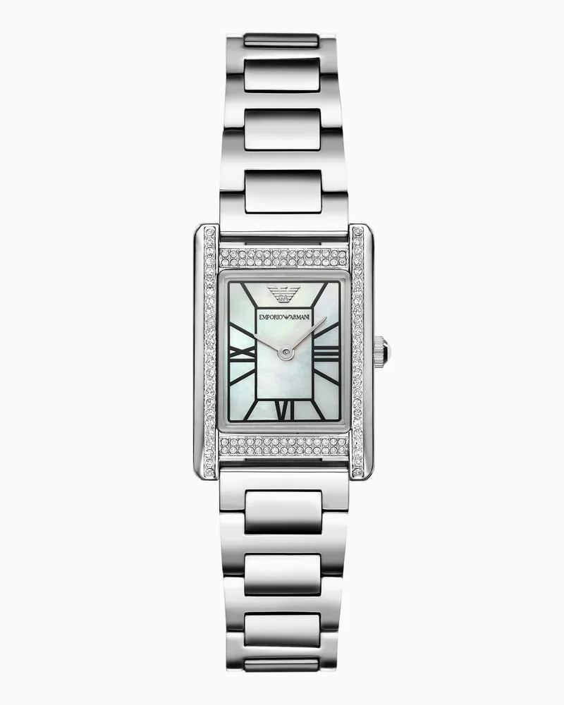 Emporio Armani Zweizeigeruhr mit Armband aus Edelstahl Mehrfarbig