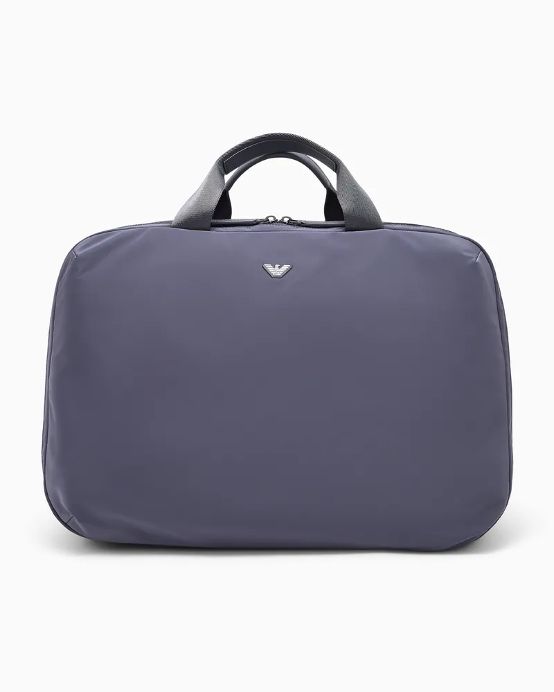 Emporio Armani Rucksack mit gepolsterten Gurten und einem Mesh-Rückenteil Grau