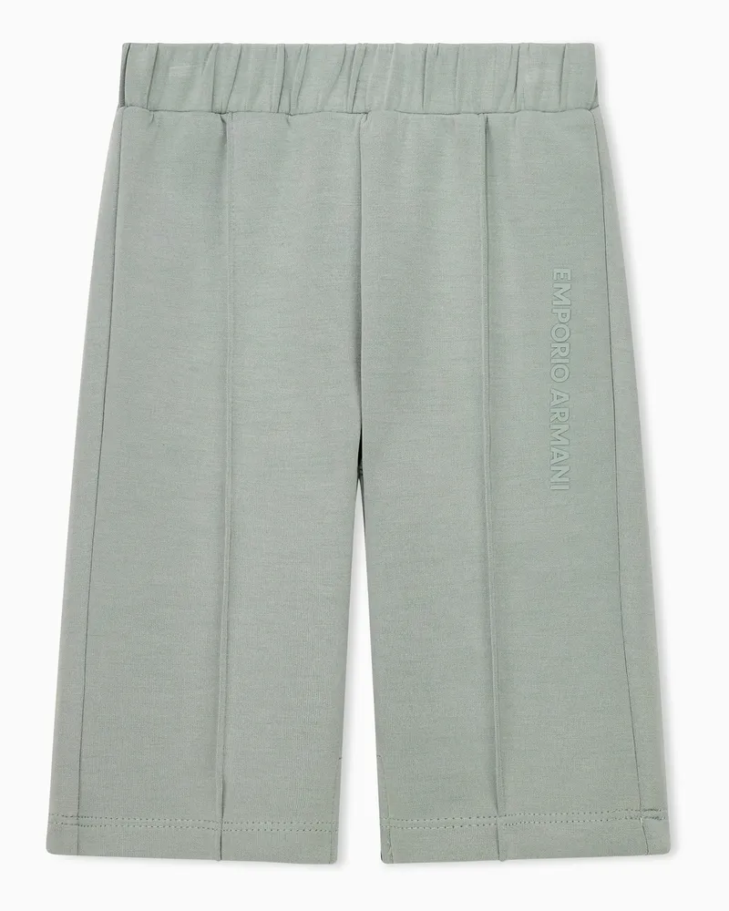 Emporio Armani Jerseyhose mit regulärer Passform und elastischem Bund Grün
