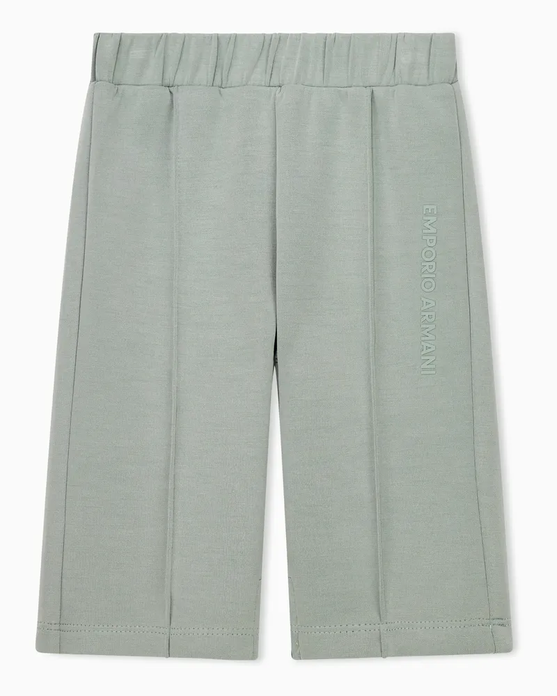 Emporio Armani Jerseyhose mit regulärer Passform und elastischem Bund Grün