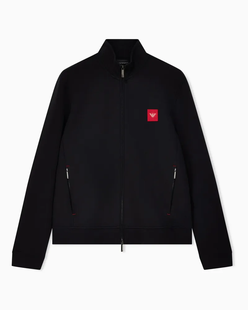 Emporio Armani Sweatshirts mit Reißverschluss Schwarz